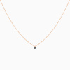 Collier Homme La Brune & La Blonde Black 360° Diamant Noir 0,20 ct Or Rose