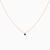 Collier Homme La Brune & La Blonde Black 360° Diamant Noir 0,30 ct Or Rose