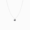 Collier Homme La Brune & La Blonde Black 360° Diamant Noir Cœur 1 ct Or Blanc