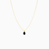 Collier Homme La Brune & La Blonde Black 360° Diamant Noir Poire 1 ct Or Jaune