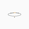 Bracelet Cordon La Brune & La Blonde Black BB Diamant Noir 0,10 ct Or Jaune