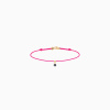 Bracelet Cordon La Brune & La Blonde Black BB Diamant Noir 0,10 ct Or Jaune