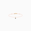 Bracelet Cordon La Brune & La Blonde Black BB Diamant Noir 0,10 ct Or Jaune