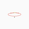 Bracelet Cordon La Brune & La Blonde Black BB Diamant Noir 0,10 ct Or Jaune