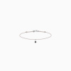 Bracelet Cordon La Brune & La Blonde Black BB Diamant Noir 0,10 ct Or Blanc