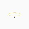 Bracelet Cordon La Brune & La Blonde Black BB Diamant Noir 0,20 ct Or Jaune