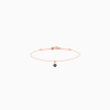 Bracelet Cordon La Brune & La Blonde Black BB Diamant Noir 0,20 ct Or Rose
