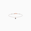 Bracelet Cordon La Brune & La Blonde Black BB Diamant Noir 0,20 ct Or Rose