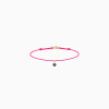 Bracelet Cordon La Brune & La Blonde Black BB Diamant Noir 0,20 ct Or Rose