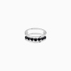 Bague La Brune & La Blonde Black Hula Hoop Merveilleuse 7 Diamants Noirs 0,70 ct Or Blanc