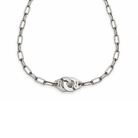 Collier Occasion Dinh Van Menottes Or Blanc sur Chaîne