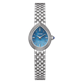 Montre Citizen L Rainell Mini 19,7 mm Eco-Drive Femme 43 Diamants Cadran Bleu Édition Limitée