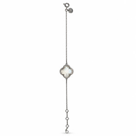 Bracelet Occasion Morganne Bello Victoria Nacre Blanche Diamants Or Blanc