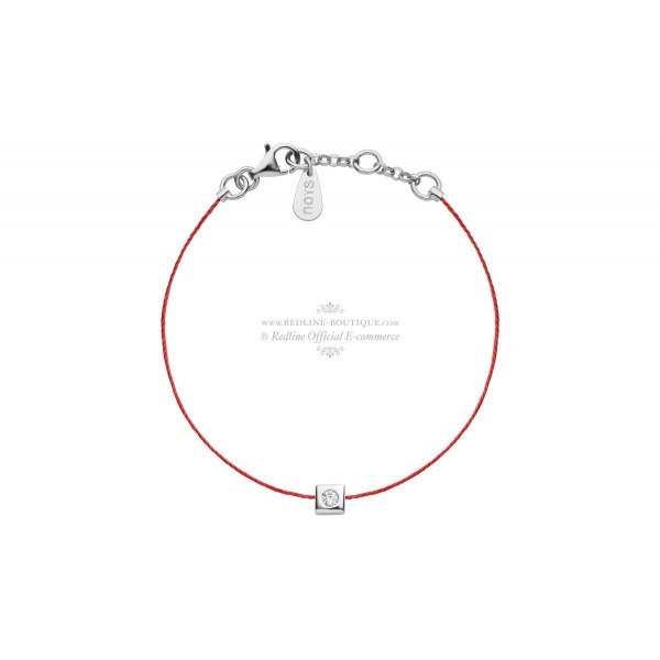 Bracelet Redline NOIS CARRE 1 Diamant 0.05 ct argent