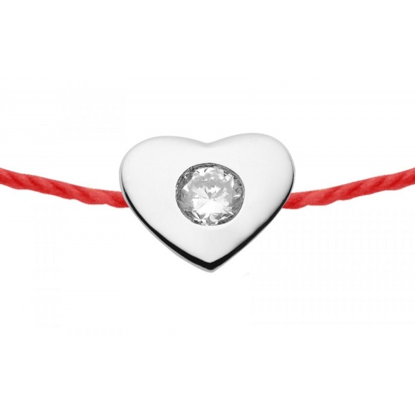 Bracelet Redline NOIS COEUR 1 Diamant 0.05 ct argent