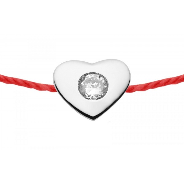 Bracelet Redline NOIS COEUR 1 Diamant 0.05 ct argent