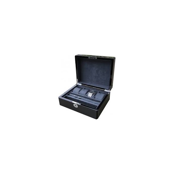 Coffret rangement 4 montres KronoKeeper carbone