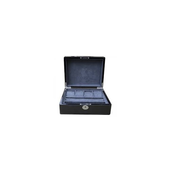 Coffret rangement 4 montres KronoKeeper carbone