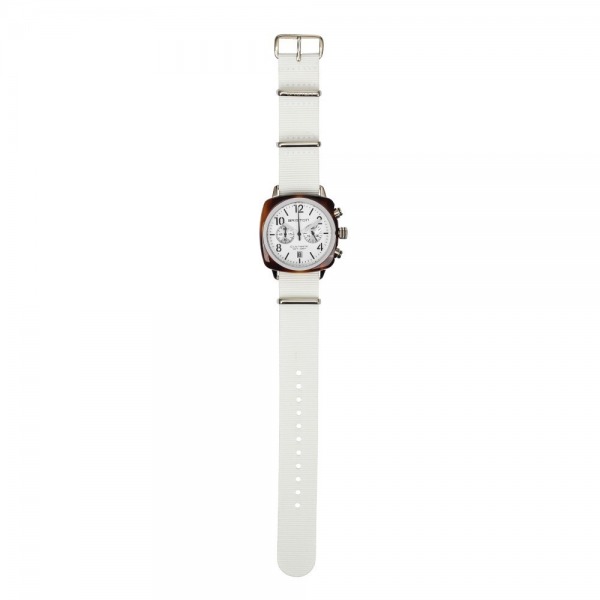 Bracelet Briston type NATO - Blanc