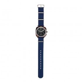 Bracelet Briston type NATO - Bleu Marine