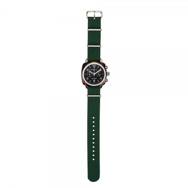 Bracelet Briston type NATO - Vert Anglais