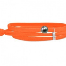 Bracelet Gresy's Ma Perle Tahiti, Orange fluo