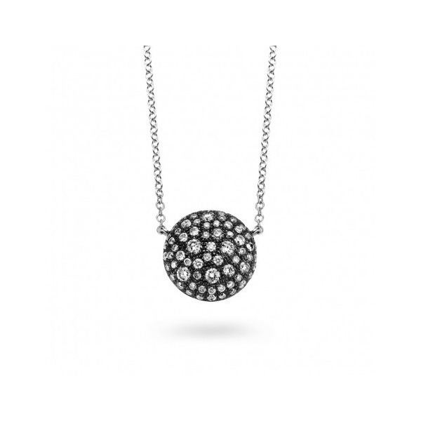 Pendentif  One More Panarea 12 mm Diamants & Or Blanc