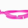 Bracelet Gresy's Sunny Star 1 diamant, argent rhodié Rose Fluo