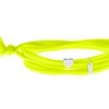 Bracelet Gresy's Sunny Love 1 diamant, argent rhodié Jaune Fluo