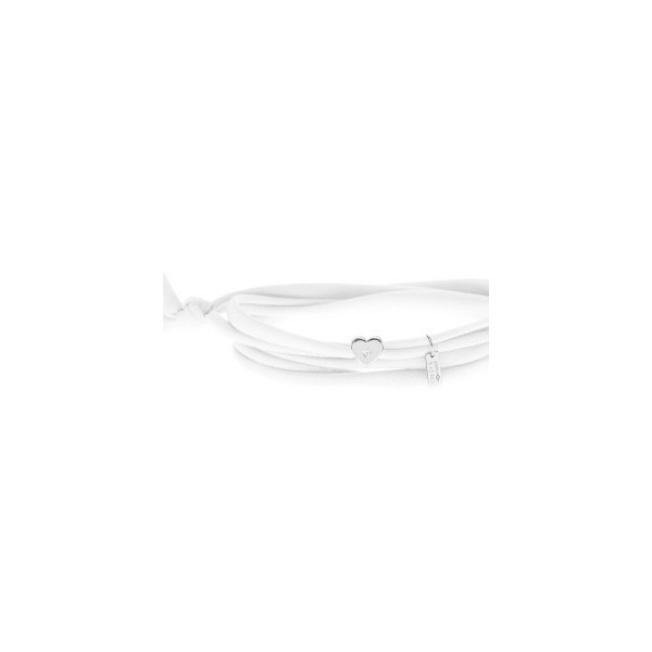 Bracelet Gresy's Sunny Love 1 diamant, argent rhodié Blanc