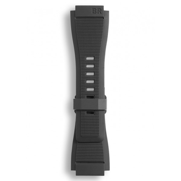 Bracelet BELL & ROSS caoutchouc noir tramé pour BR01 & BR03