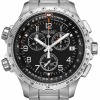 Montre Hamilton Khaki Aviation X-WIND GMT 46 mm Chronoraphe Quartz bracelet acier