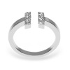 Bague TOM G Open Or Blanc Diamants Extra Blancs