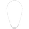 Collier Dinh Van Maillon L or blanc et diamants