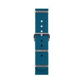 Bracelet Briston Chic 36 type Nato - Bleu canard 18 mm