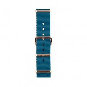 Bracelet Briston Chic 36 type Nato - Bleu canard 18 mm