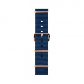 Bracelet Briston Chic 36 type Nato - Bleu marine 18 mm