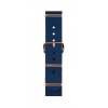 Bracelet Briston Chic 36 type Nato - Bleu marine 18 mm