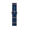 Bracelet Briston Chic 36 type Nato - Bleu marine 18 mm