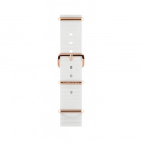 Bracelet Briston Chic 36 type Nato - Blanc  18 mm