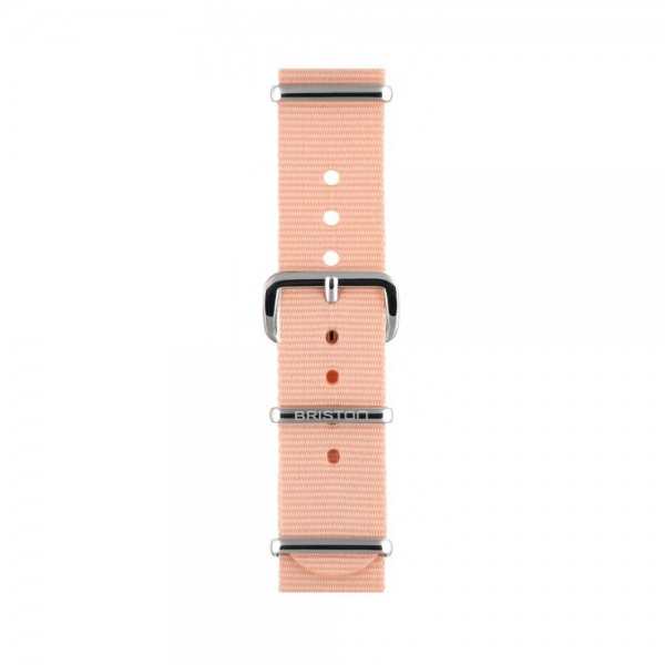 Bracelet Briston Chic 36 type Nato - Rose poudré  18 mm