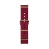 Bracelet Briston Chic 36 type Nato - Bordeaux 18 mm