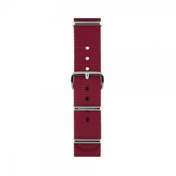 Bracelet Briston Chic 36 type Nato - Bordeaux 18 mm