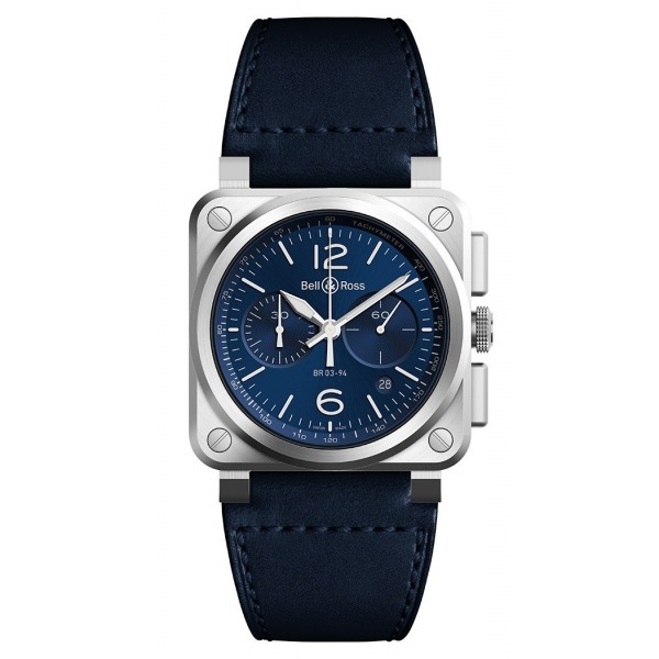 Montre BELL & ROSS BR 03-94 Chronographe Blue Steel