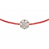Bracelet Redline Illusion Diamants  0.05 ct Or Rose Fil Rouge
