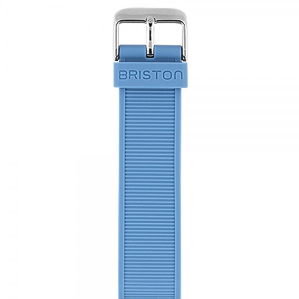 Bracelet interchangeable en silicone - Bleu Ciel pour montres BRISTON