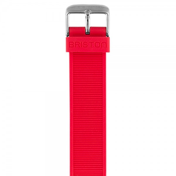 Bracelet interchangeable en silicone -Rouge pour montres BRISTON