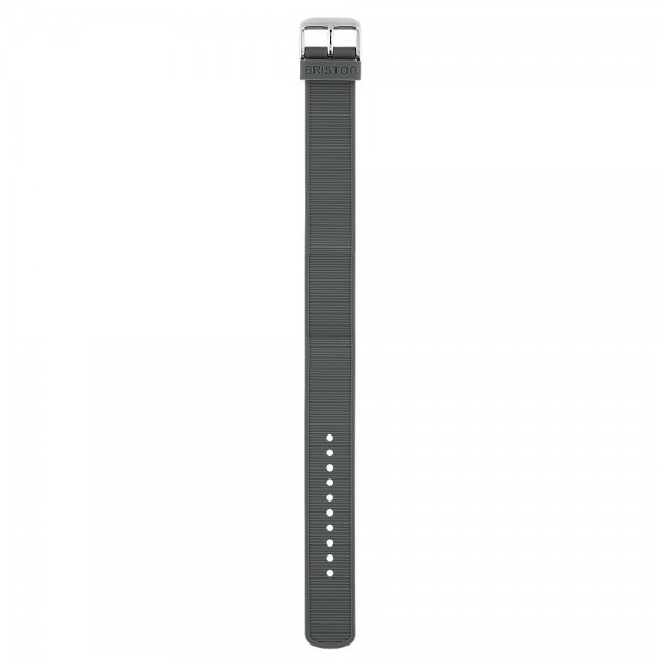 Bracelet interchangeable en silicone -Gris pour montres BRISTON