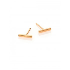 Boucles d'Oreilles Ginette NY Gold Strip Or Rose