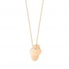 Collier Ginette NY 3 Sequins Or Rose